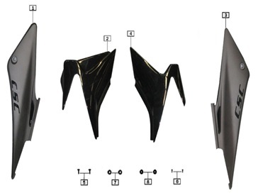 Side Body Panels for TT250 | Stock Replacement | CSC Motorcycles